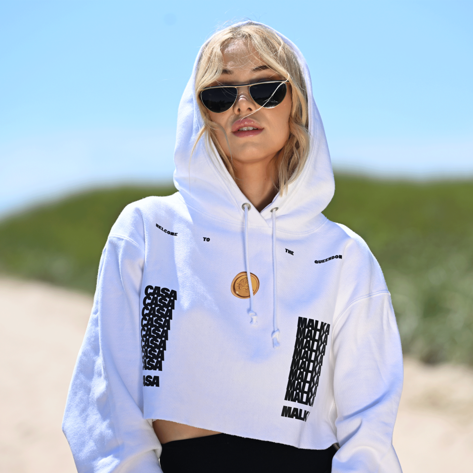 Casa MalkaCropped Hoodie